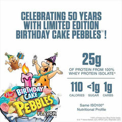 Dymatize ISO100 - Birthday Cake Pebbles, 5 Ib