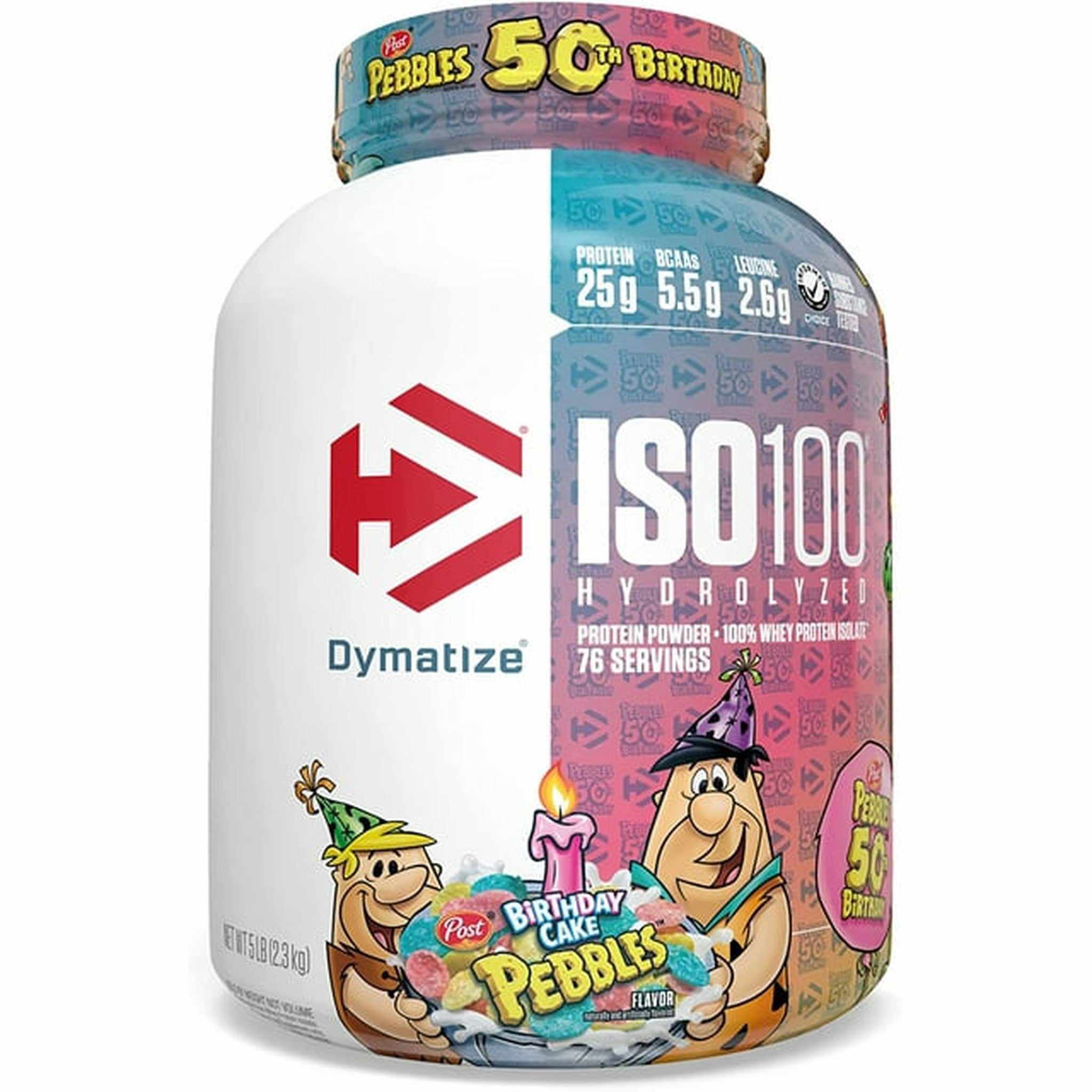 Dymatize ISO100 - Birthday Cake Pebbles, 5 Ib