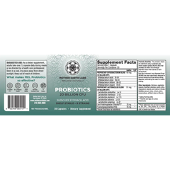 Mother Earth Labs Probiotics - 30 Capsules