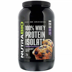 NutraBio 100% Whey Protein Isolate - 2 lb