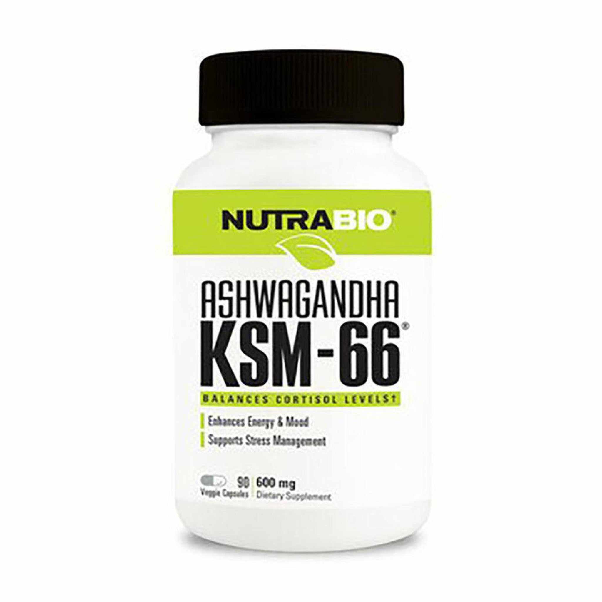 NutraBio Ashwagandha KSM-66 - 60 Capsules