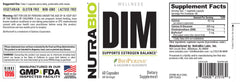 NutraBio DIM - 60 Capsules