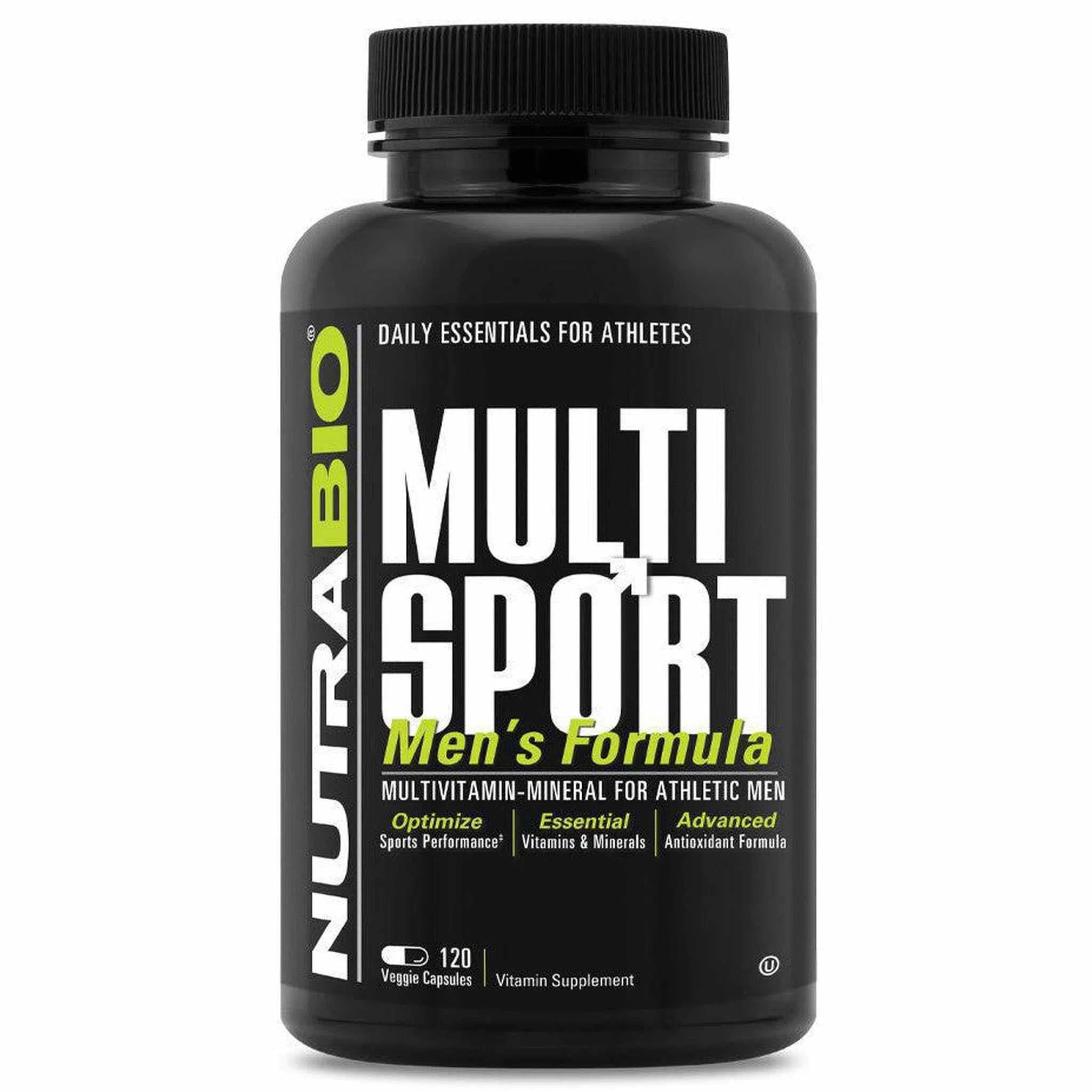 NutraBio Multi-Sport For Men - 120 Capsules