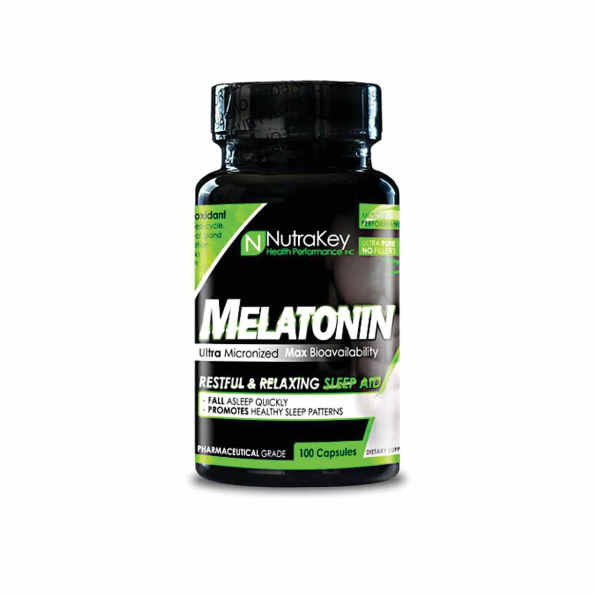 NutraKey Melatonin - 100 Capsules