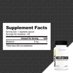 Nutrabio Melatonin 120 Capsules