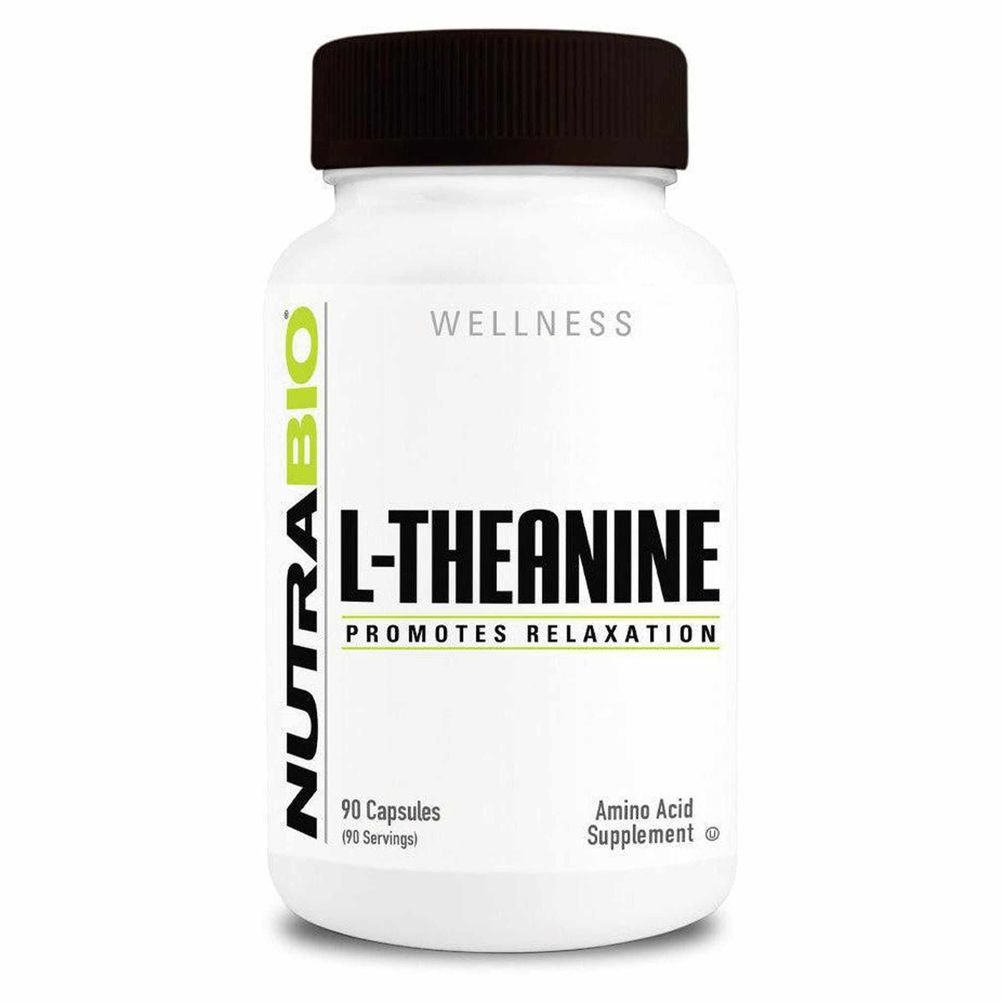 NutraBio L-Theanine 200 mg - 90 Capsules - Ultimate Sport Nutrition